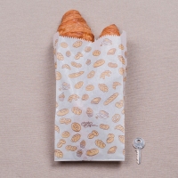 1 kg-os fehér sütőipari papírzacskó péksüti mintával - 2000 db