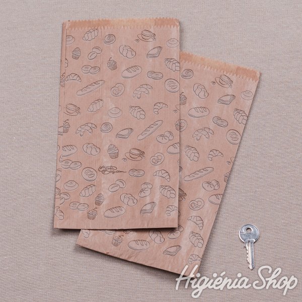 BontaBag 1 kg-os barna sütőipari papírzacskó péksüti mintával - 2000 db